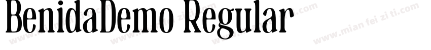BenidaDemo Regular字体转换